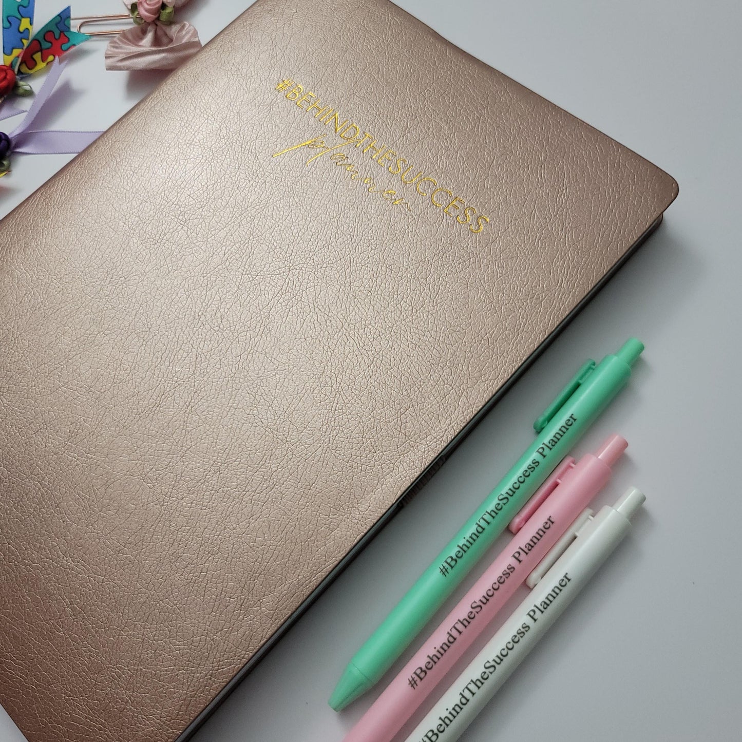 #BehindTheSuccess Planner - Undated - Weekly - Blush Pink