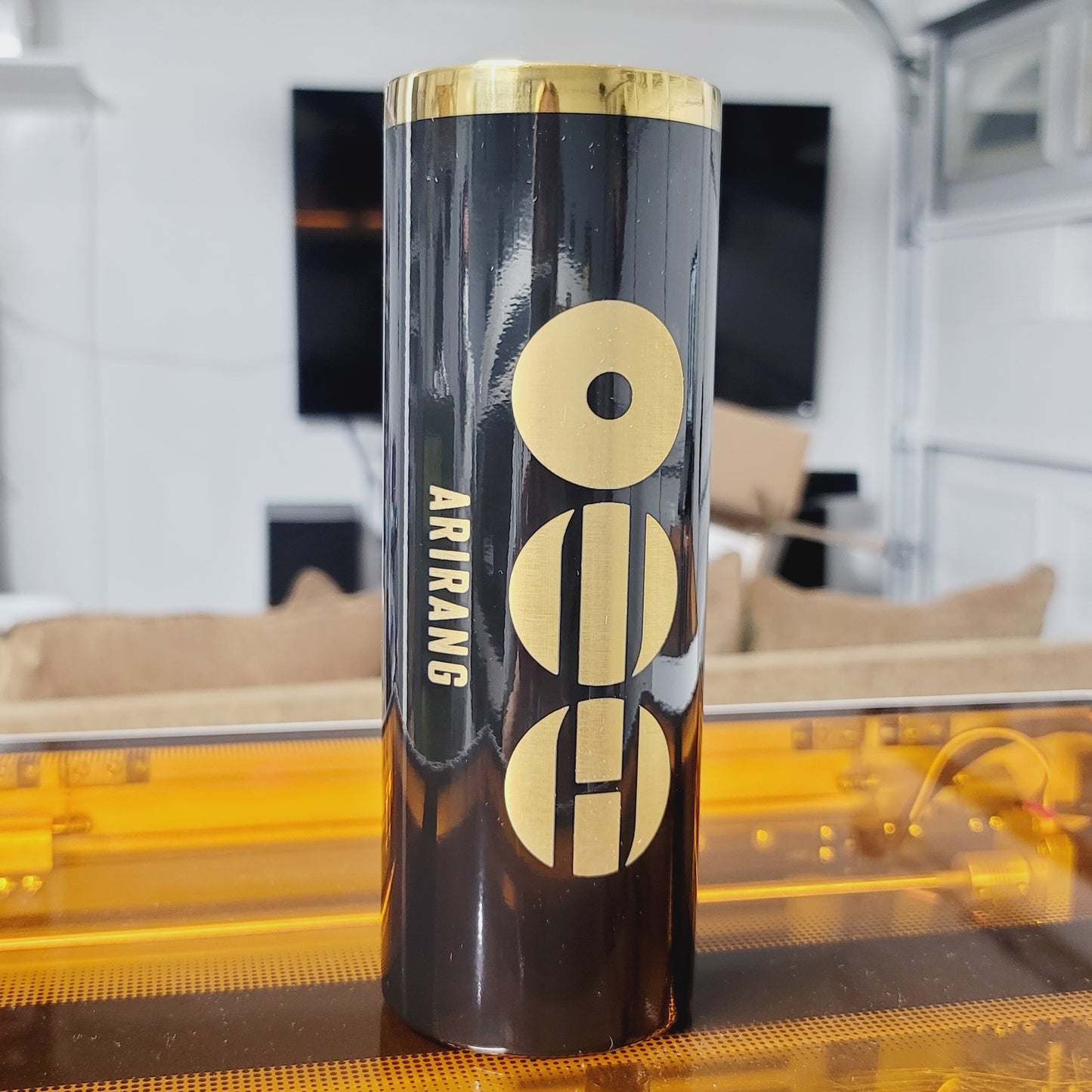 Black & Gold BTS Arirang Tumbler (Fan made)
