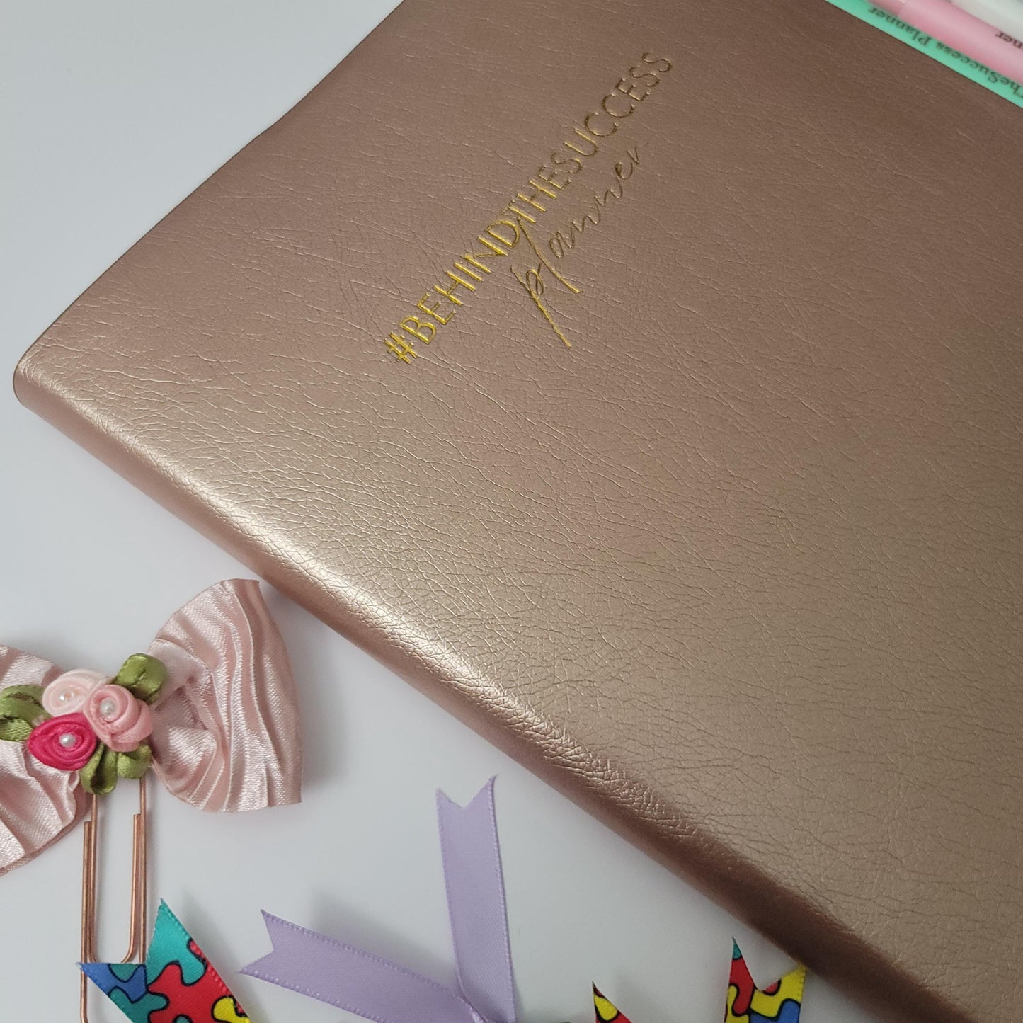 #BehindTheSuccess Planner - Undated  - Weekly - Blush Pink