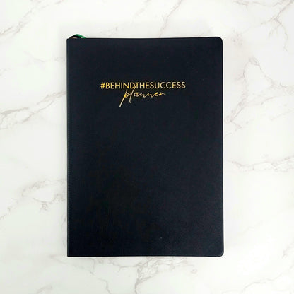 #BehindTheSuccess Planner - Undated  - Weekly - Classic Black