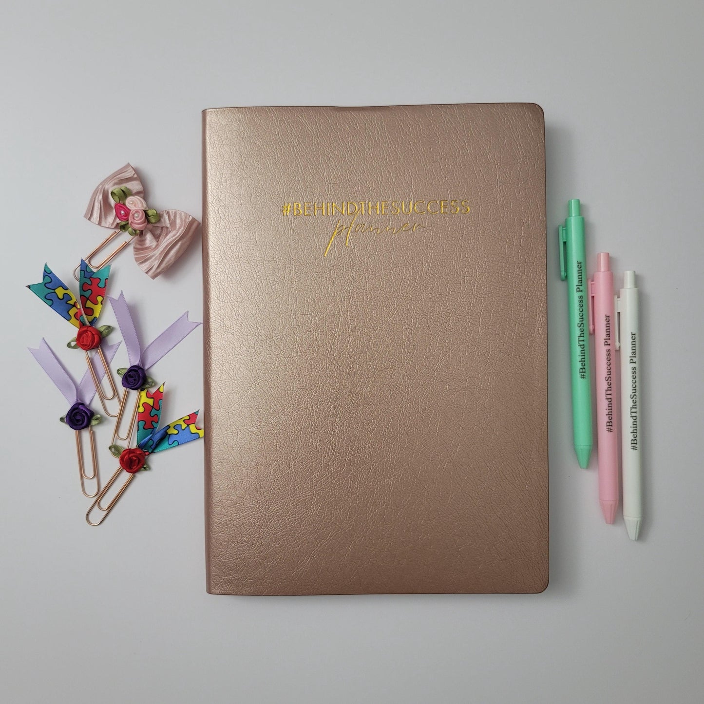 #BehindTheSuccess Planner - Undated  - Weekly - Blush Pink