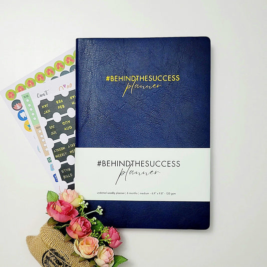 #BehindTheSuccess Planner - Undated  - Weekly - Classic Blue