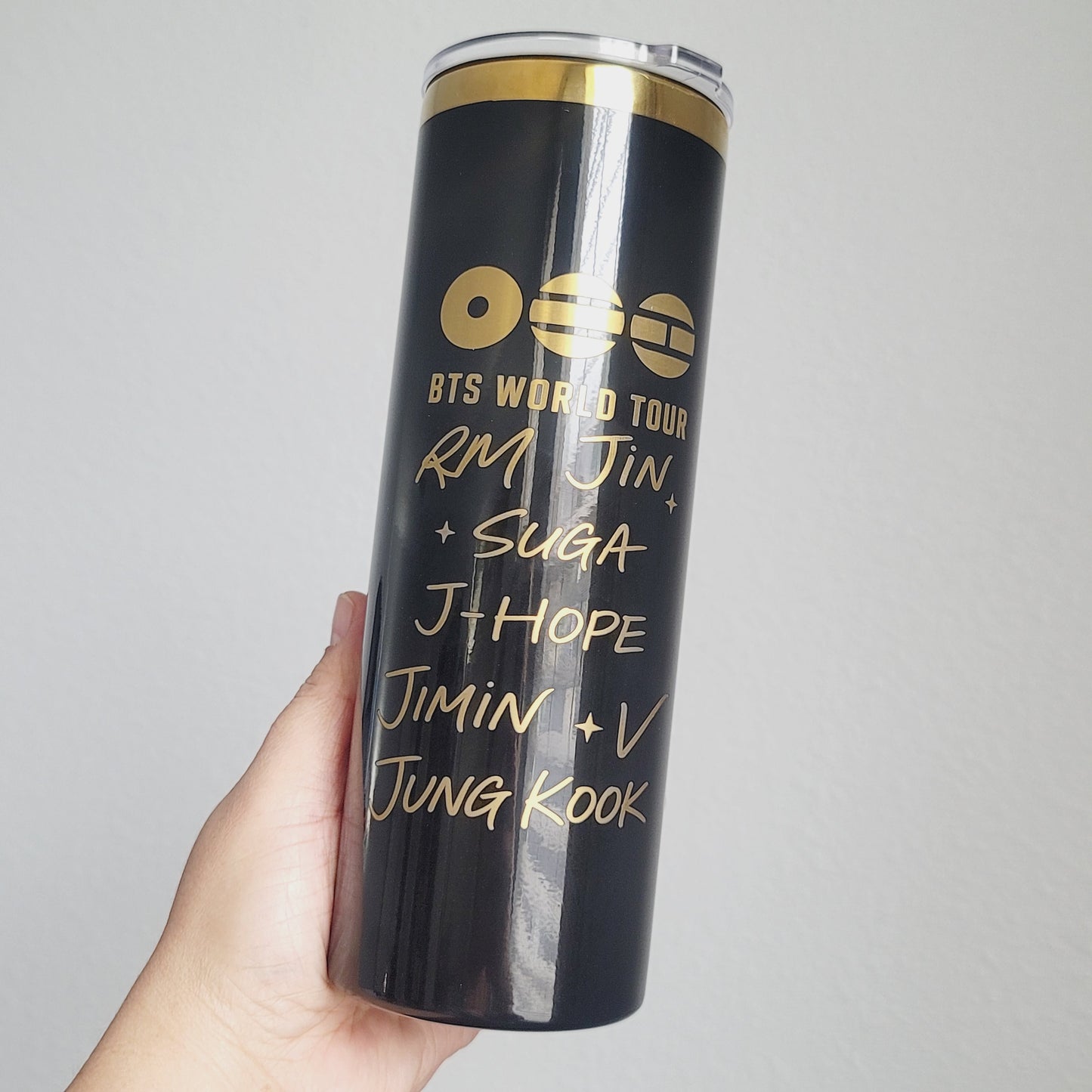 Black & Gold BTS Arirang Tumbler (Fan made)