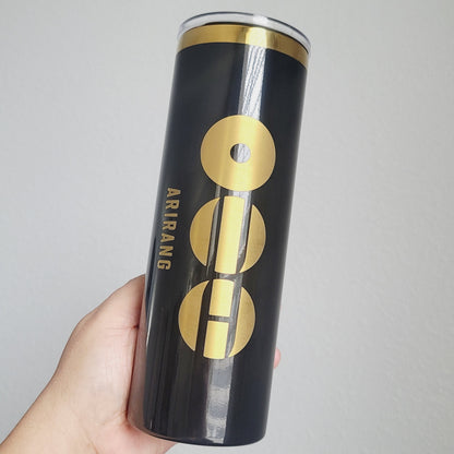 Black & Gold BTS Arirang Tumbler (Fan made)