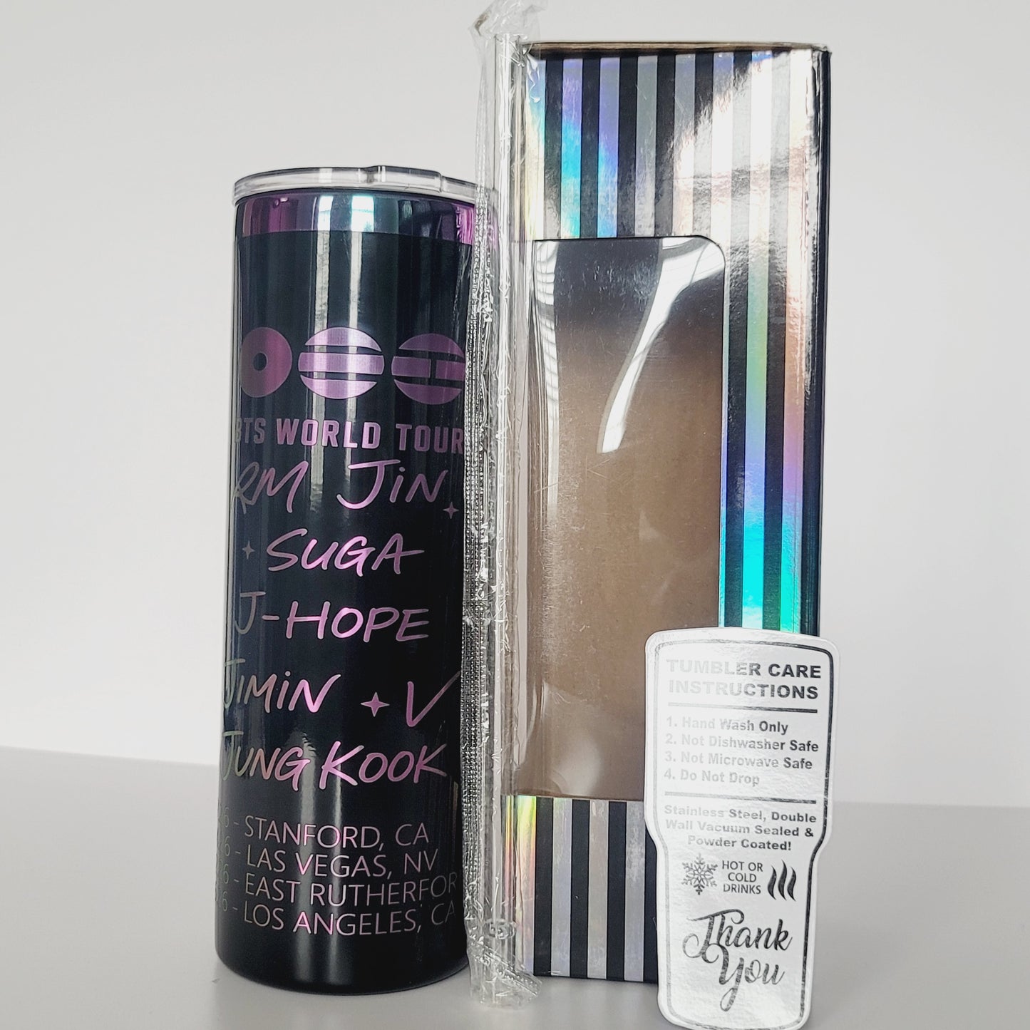 Rainbow BTS Arirang Tumbler (Fan made)